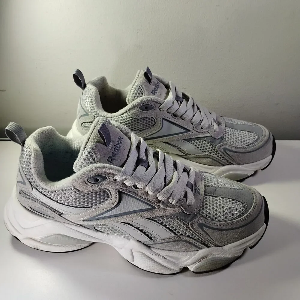 Reebok Royal Charge Sneaker Men US 10.5 Chunky Gray White Casual Lifestyle Shoes
